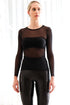 Pull à manches longues en tulle par Only Hearts